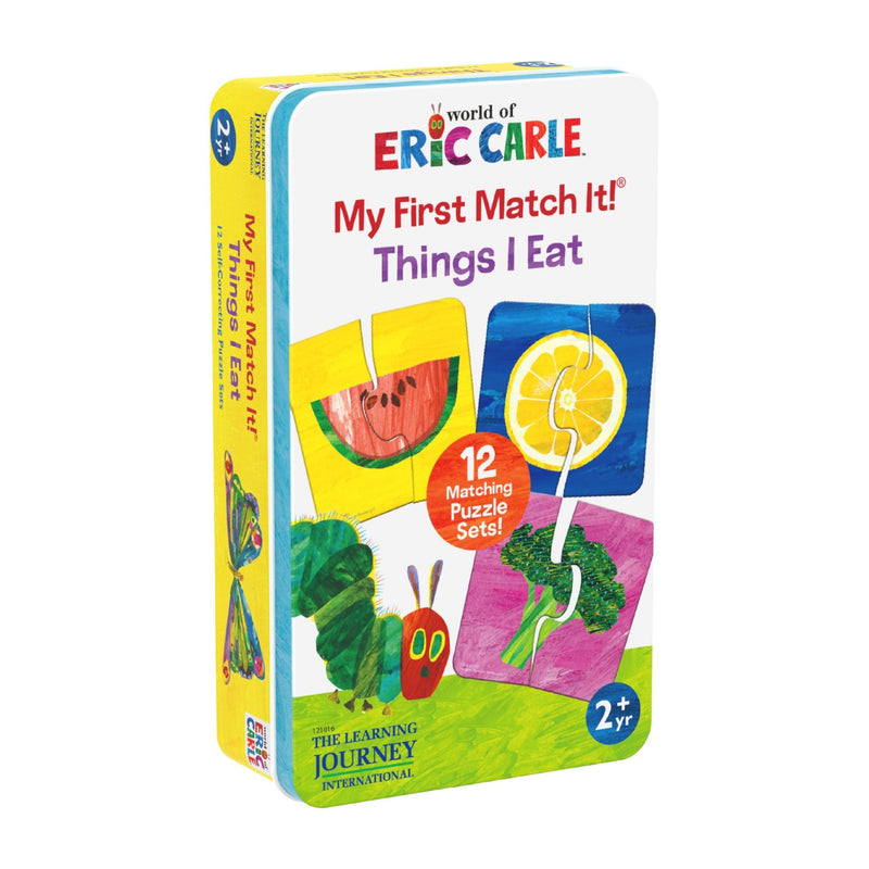 University Games - World OF Eric Carle - MY First Match IT! - TIN - Things I EAT Toys & Games