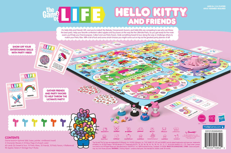 USAopoly - The Game of Life: Hello Kitty and Friends Board Game Toys & Games