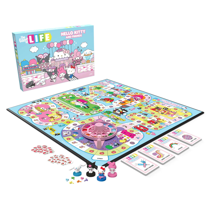 USAopoly - The Game of Life: Hello Kitty and Friends Board Game Toys & Games