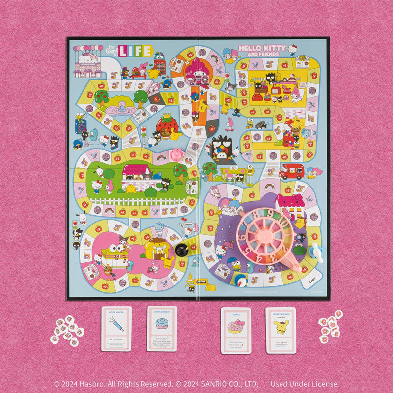 USAopoly - The Game of Life: Hello Kitty and Friends Board Game Toys & Games