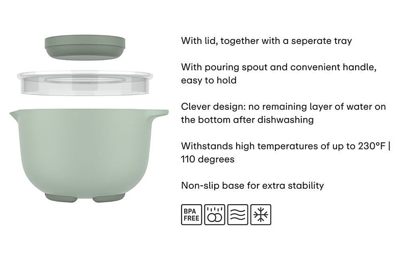 MEPAL - CHEF IT Mixing Bowl with Lid 3000ml / 100oz