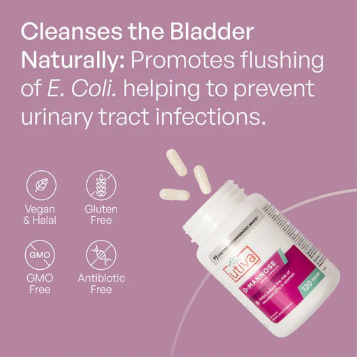 Utiva - D - Mannose 120Vcaps Health & Wellness