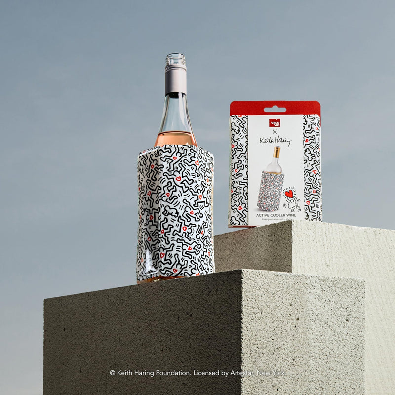 VACUVIN - Active Cooler Wine Sleeve Keith Haring Home & Kitchen