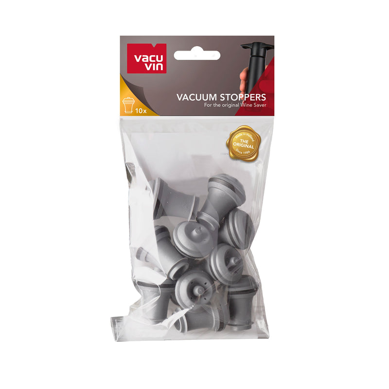 VACUVIN - Vacuum Wine Stopper 10/ST Gray Home & Kitchen