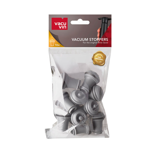 VACUVIN - Vacuum Wine Stopper 10/ST Gray Home & Kitchen