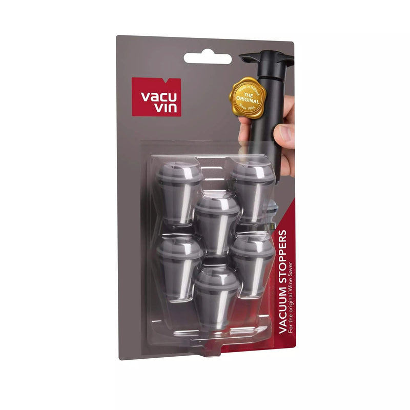 VACUVIN - Vacuum Wine Stopper 6 / ST Gray Home & Kitchen
