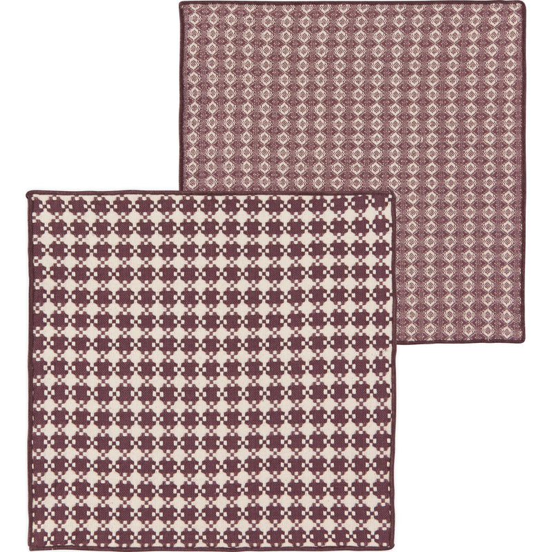 Heirloom - Set/2 Dishcloth Facet Ash Plum