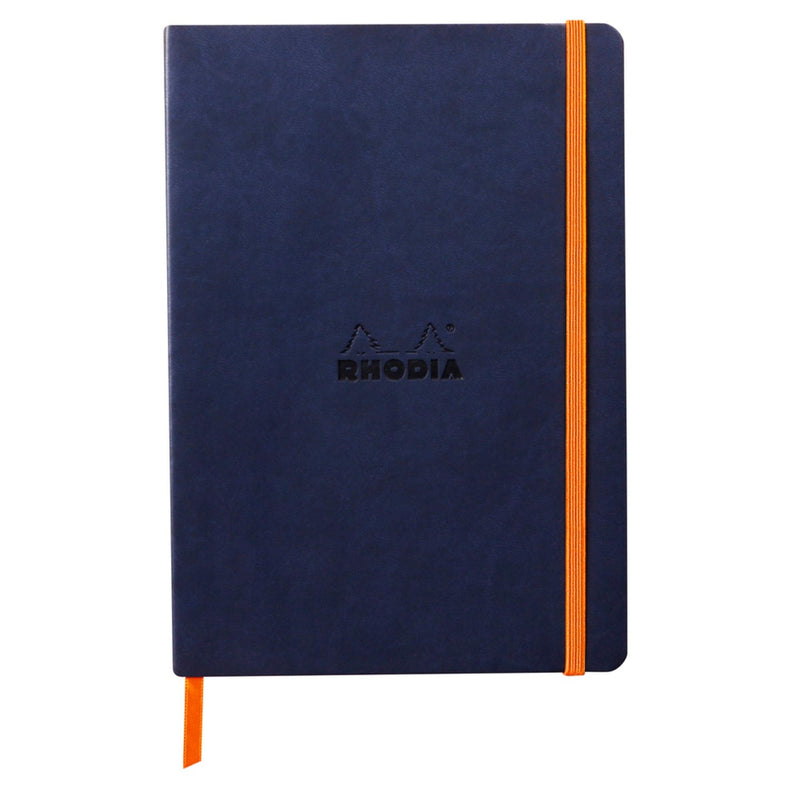 Rhodia - RHODIARAMA - Midnight Blue Dot Grid Softcover Notebook | A5 / 160 pages front