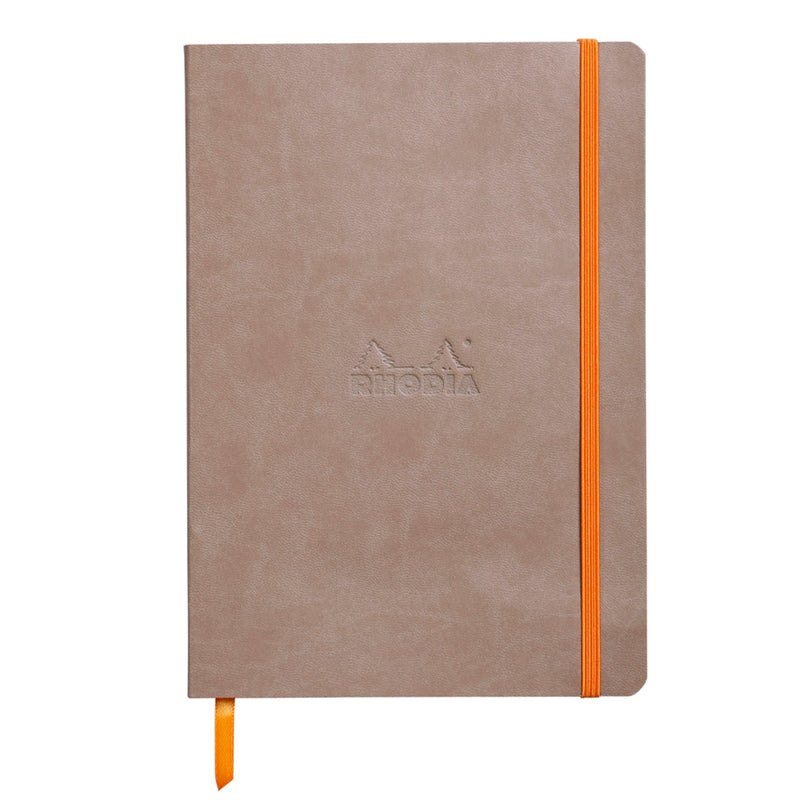 Rhodia - RHODIARAMA - Taupe Dot Grid Softcover Notebook | A5 / 160 pages front