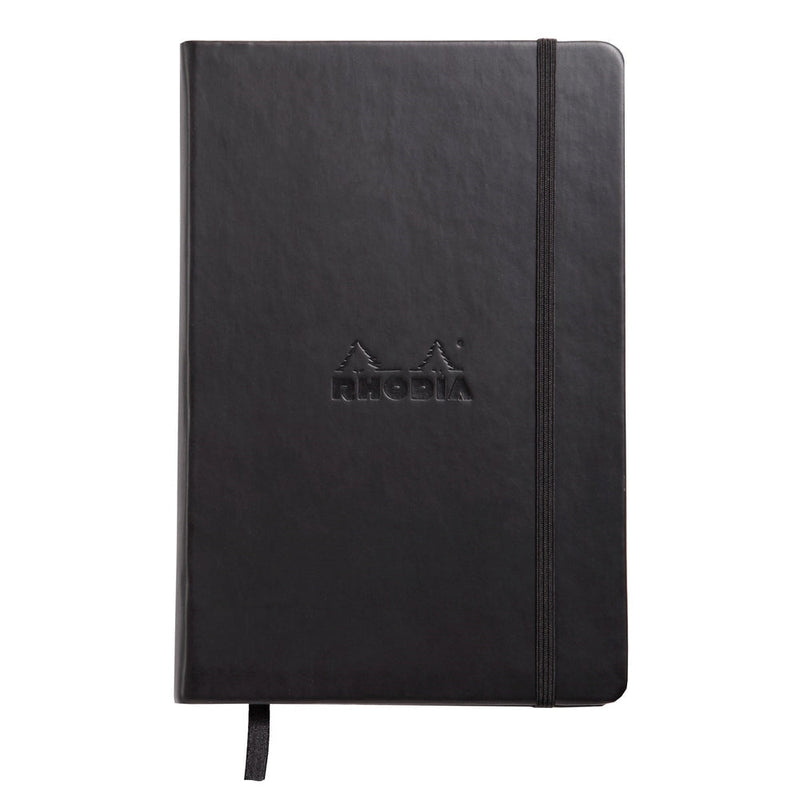 Rhodia - Webnotebook - Black Lined Hardcover | A5 / 192 pages front
