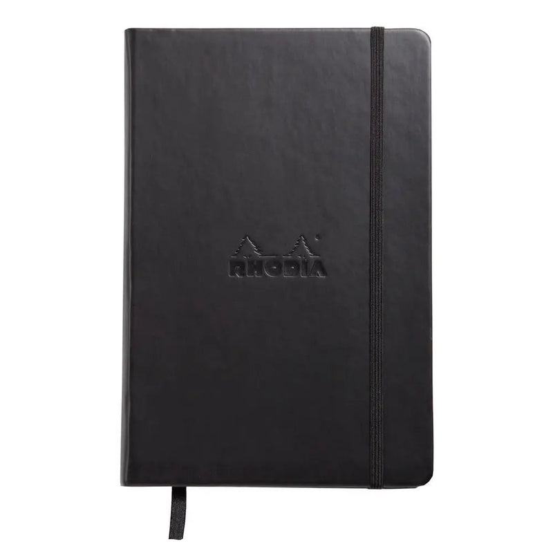 Rhodia - Webnotebook - Black Dot Grid Hardcover | A5 / 192 pages front