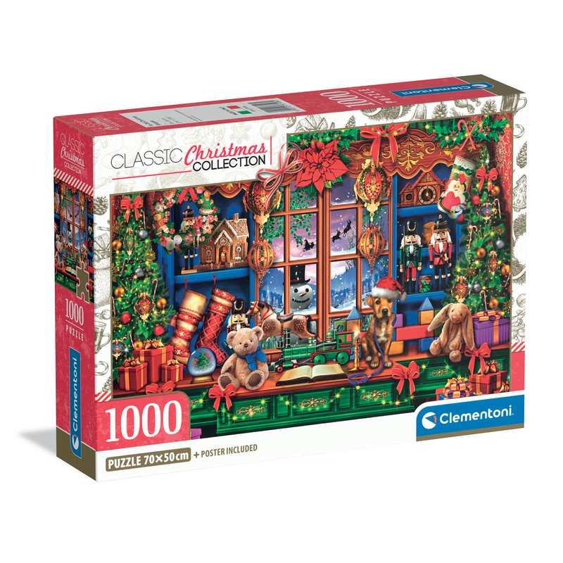 Clementoni - Old Christmas Shoppe Jigsaw Puzzle | 1,000 Pieces