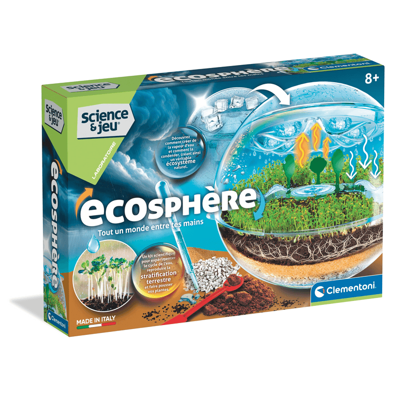 Clementoni - Ecosphere Terrarium Science Kit | French, Ages 8+