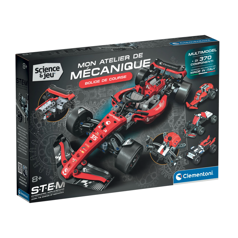 Clementoni - Ultimate Racer Mechanics Building Kit | French, Ages 8+