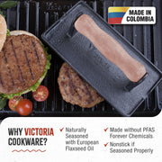 Victoria - Cast Iron Meat & Bacon Press Home & Kitchen