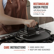 Victoria - Cast Iron Meat & Bacon Press Home & Kitchen