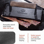 Victoria - Cast Iron Meat & Bacon Press Home & Kitchen