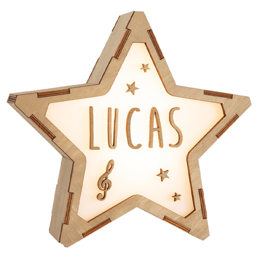 Vintiun - Star Lamp (powered by battery or USB C cable) + Lettering Kit