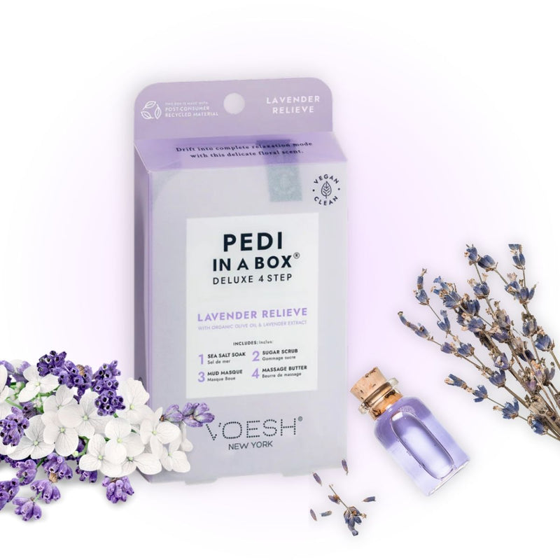 Voesh - Pedi In A Box (4 Step) Lavender Relieve (3 - Pack) Health & Beauty