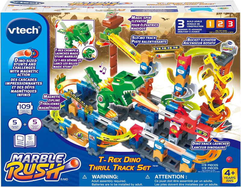 Vtech - Marble Rush T - Rex Dino Thrill Track Set Toys & Games