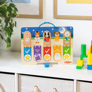 Melissa & Doug - My Daily Routines Chart - in use during play