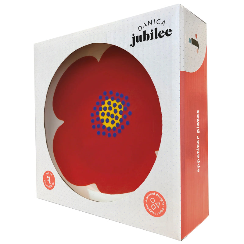 Jubilee - Set/4 Appie Plates Poppy