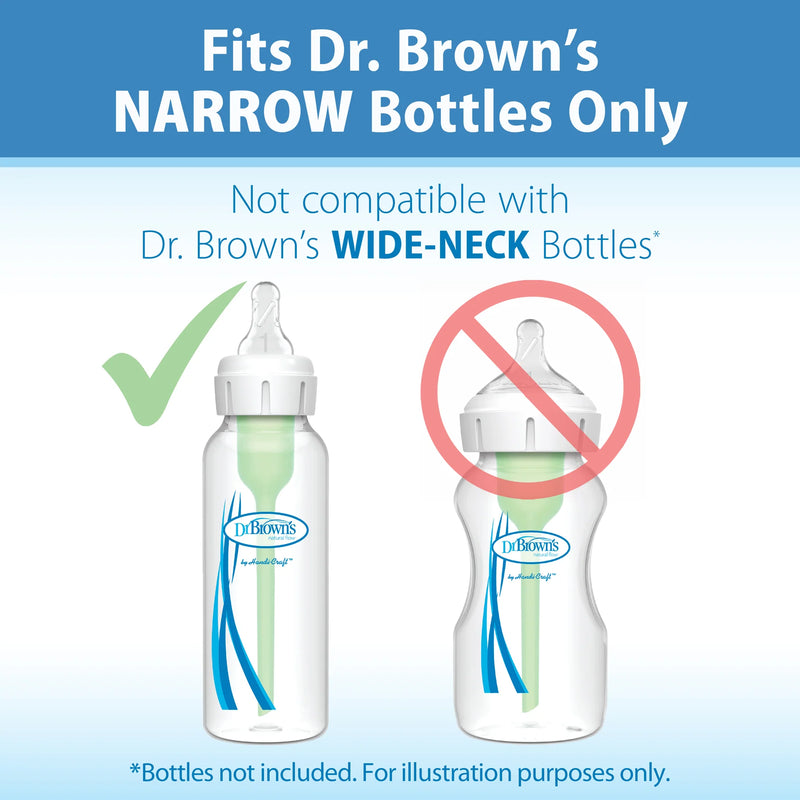 Dr Brown's - Y-Cut Silicone Narrow Nipple, 2-Pack