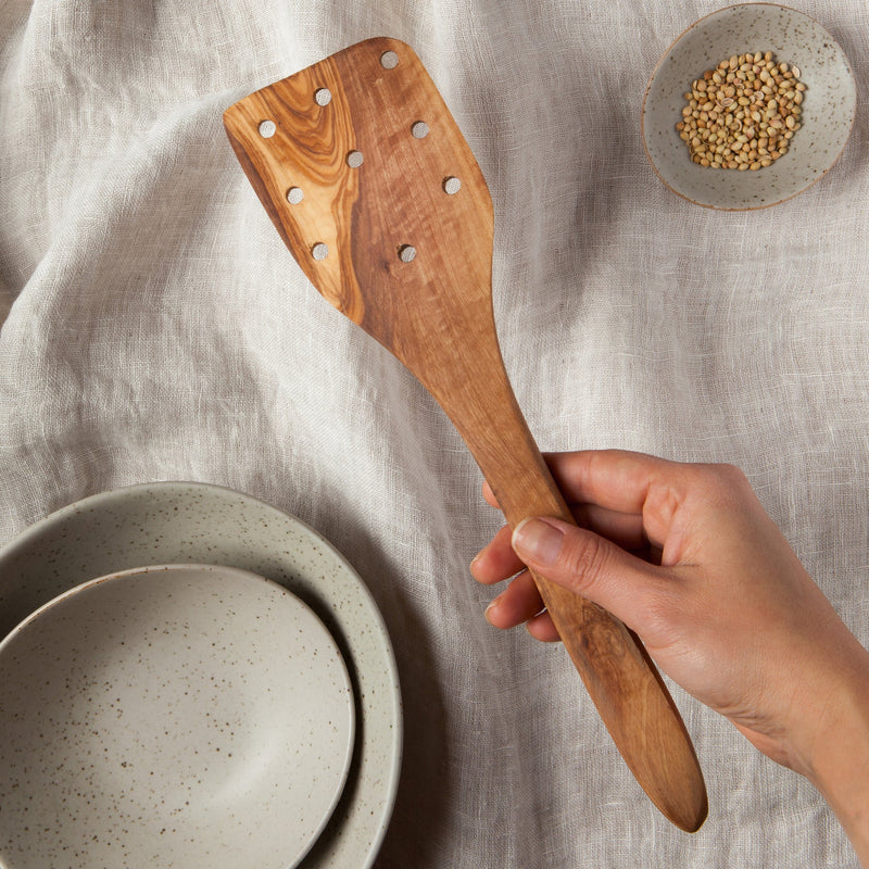 Heirloom - Olive Wood Slotted Spatula