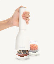 Finamill - Grinder with 2 Pods (ProPlus & Peppercorn), Battery Operated - Soft Cream