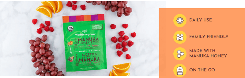 Wedderspoon - Manuka Honey Pops Variety 120 g Food & Candy