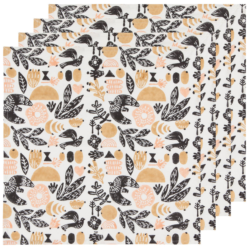 Danica Studio - Myth Block Print Napkins Set of 4