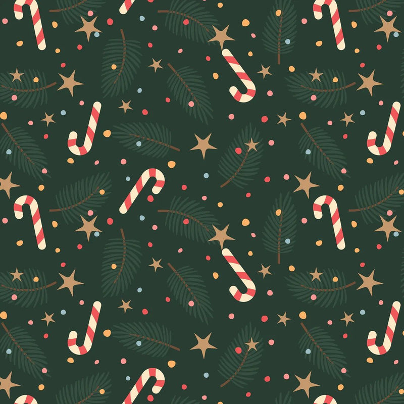 WRAPPING PAPER - REAM: XMAS WRAPPING - CANDY CANES Toys & Games