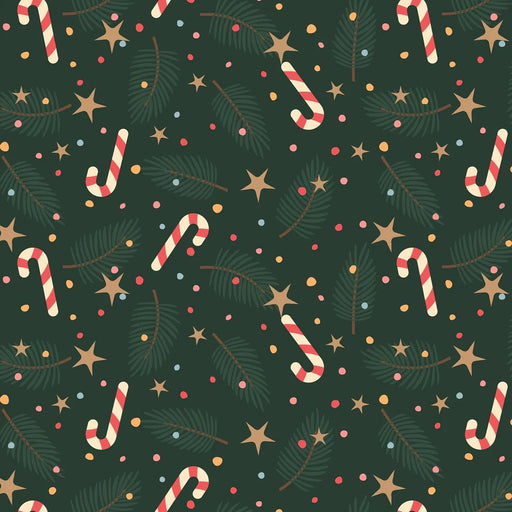 WRAPPING PAPER - REAM: XMAS WRAPPING - CANDY CANES Toys & Games