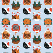 WRAPPING PAPER - REAM: XMAS WRAPPING - CATS Toys & Games