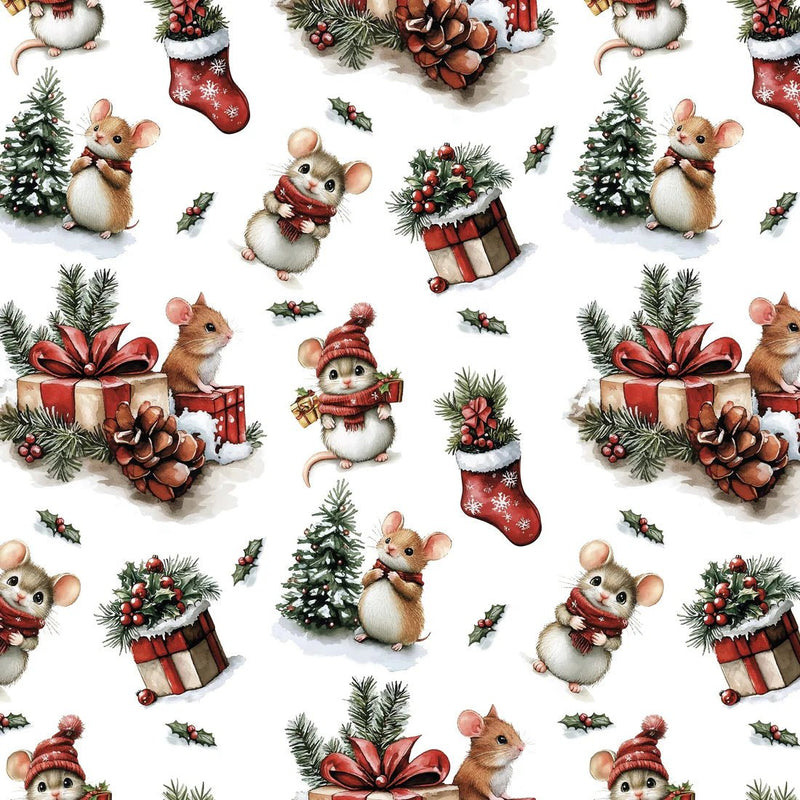 WRAPPING PAPER - REAM: XMAS WRAPPING - TINY FRIENDS Toys & Games