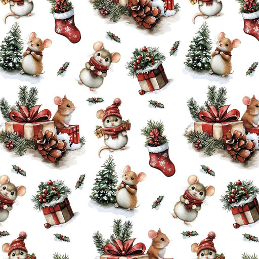 WRAPPING PAPER - REAM: XMAS WRAPPING - TINY FRIENDS Toys & Games