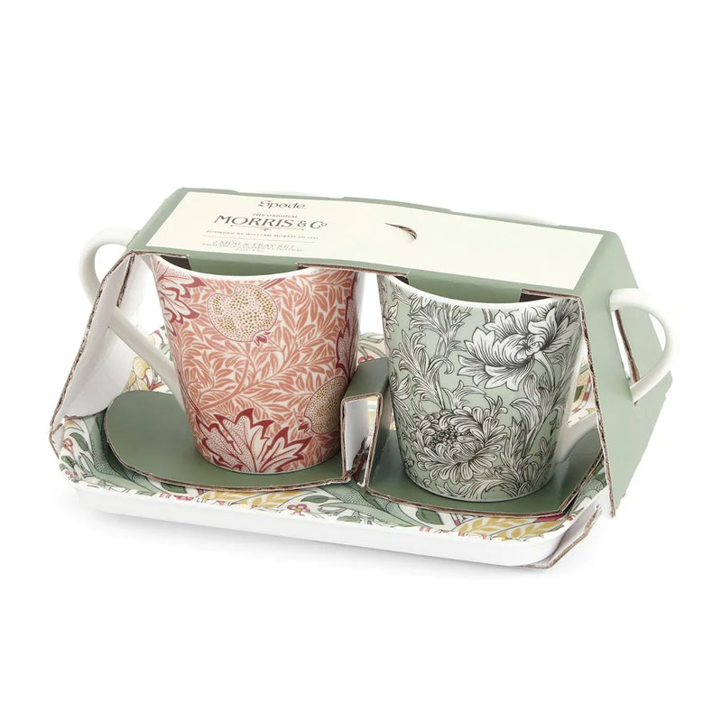 Spode - Morris & Co. - Mug & Tray Set | 6.5 oz