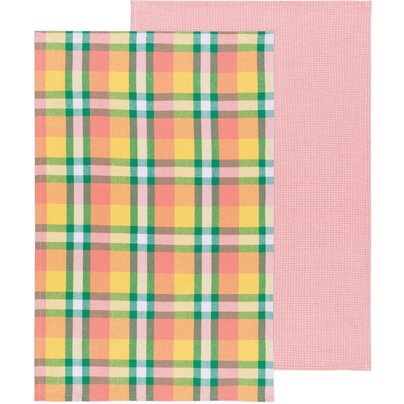 Danica - Recycled Cotton 2nd Spin Plaid Meadow Dishtowels S