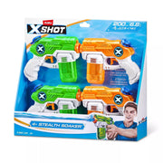 XShot - WATER WARFARE STEALTH SOAKER WATER BLASTER 4PK Toys & Games
