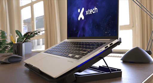 Xtech - Laptop Cooling Pad up to 15.6" with LED Fans - Black - XTA - 156 Electronics