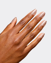 My Private Yacht taupe shimmer manicure