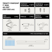 Trinity Pin-Point Curtain Rod - image 8