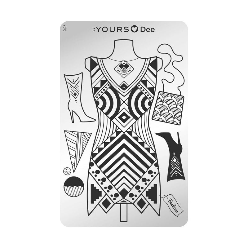 Yours - Loves Dee Dress To Impress Stamping Plate Arts & Crafts
