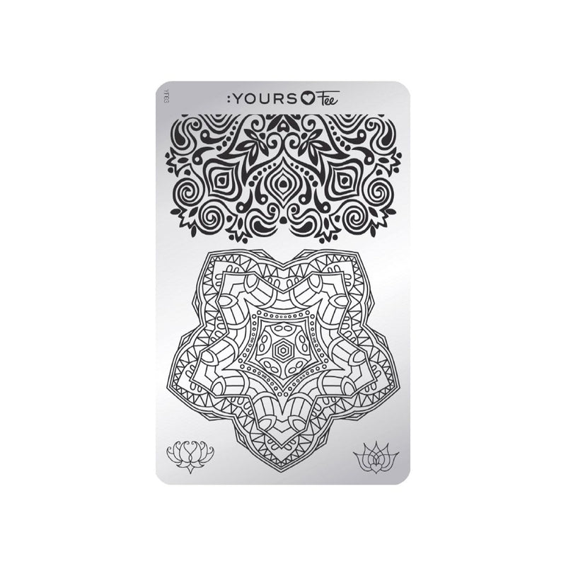 Yours - Loves Fee Mindful Mandala Stamping Plate Arts & Crafts