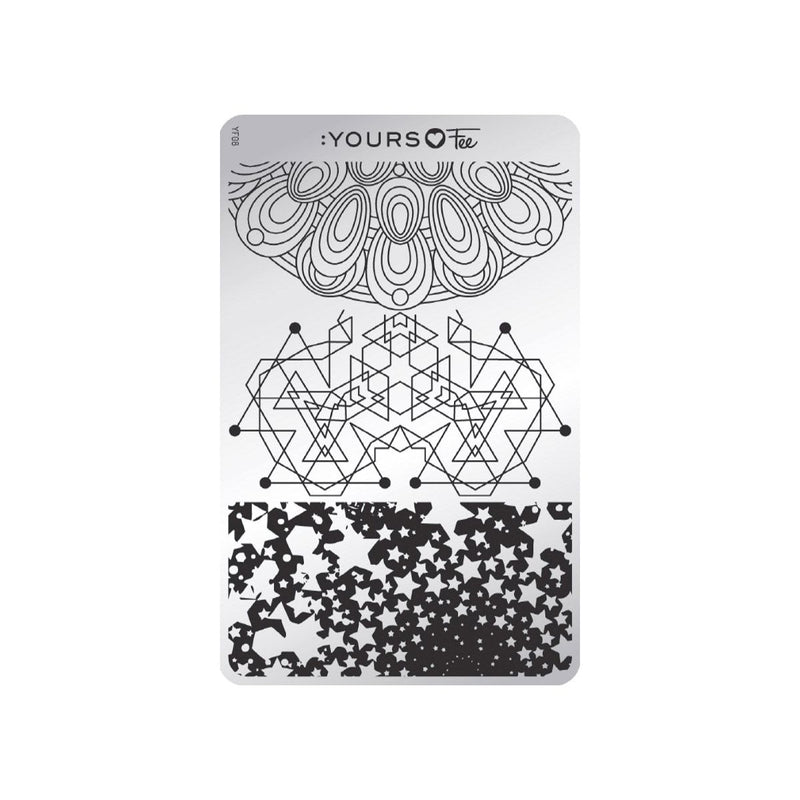 Yours - Loves Fee Sacred Shapes Stamping Plate Arts & Crafts