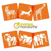6 Stencils Savannah Animals