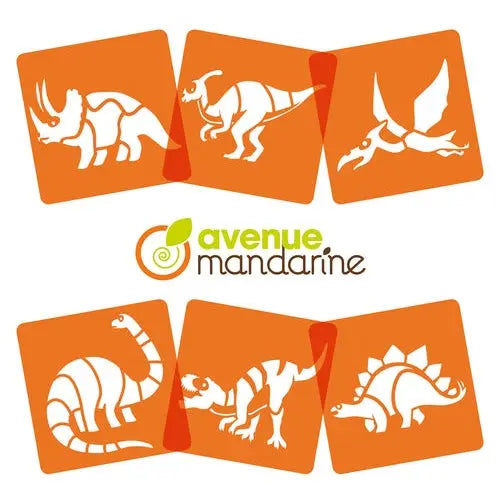 6 Dinosaur Stencils