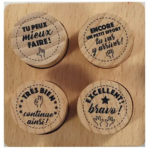 Text of 4 appreciation stamps