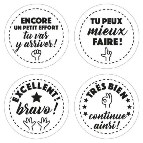 Text of 4 appreciation stamps