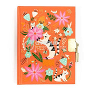 Secret Journal, Cats & Flowers (4.3 x 0.8 x 5.5 in)